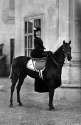 The Empress of Austria Elisabeth Amelie Eugenie of Wittelsbach, Called Sissi, in 1896 in Biarritz